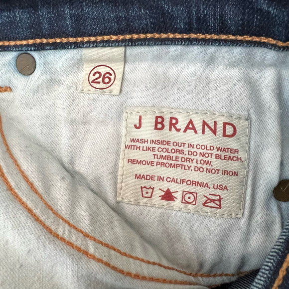 J Brand Womens Petite Pencil Leg Skinny Jeans Blue Mid Rise Pockets Denim 26 - Picture 7 of 9